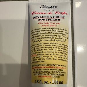 Kiehl's Creme de Corps Soy Milk & Honey Body Polish new sealed 6.8 fl. oz